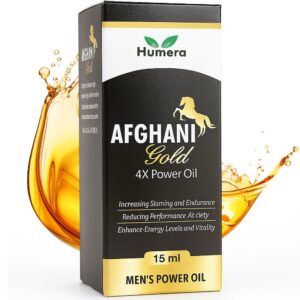 Afghani Gold Oil for Men Massage Oil for Energy, Vitality & Body Strength – 15ml